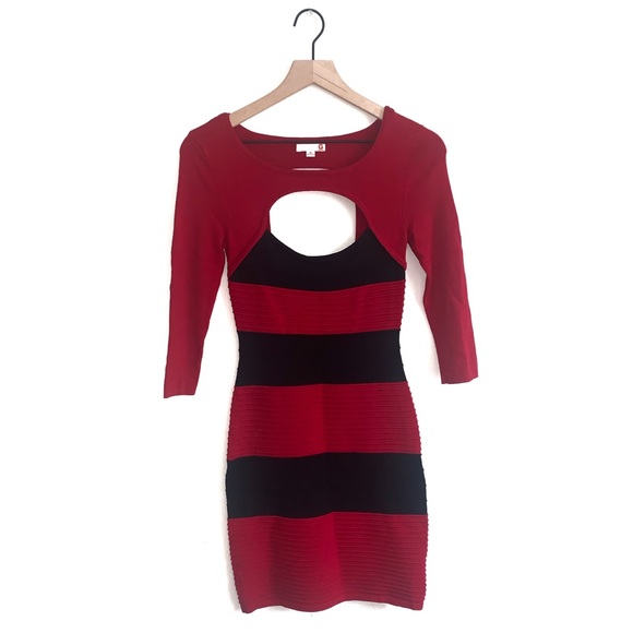 Guess Women's Ribbed Bodycon Dress - Picture 1 of 6